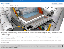 Tablet Screenshot of joseptufetinstalacions.com
